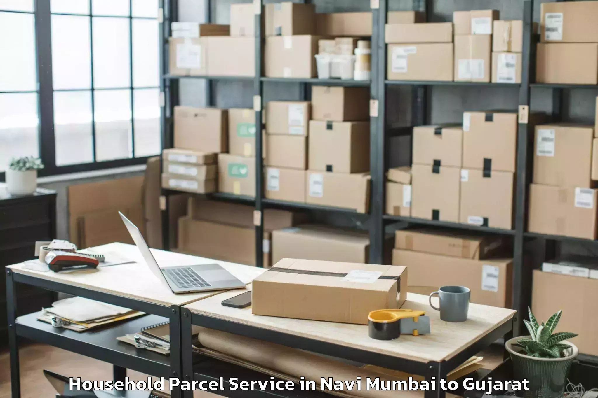 Professional Navi Mumbai to Bedi Household Parcel